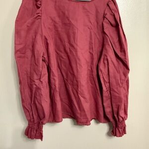 Vine & Love Red Long Sleeve Blouse